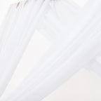Sheer Gauze Wedding Arch Draping Fabric 29" x 20 FT 4 Panels White in White, alternate view 3
