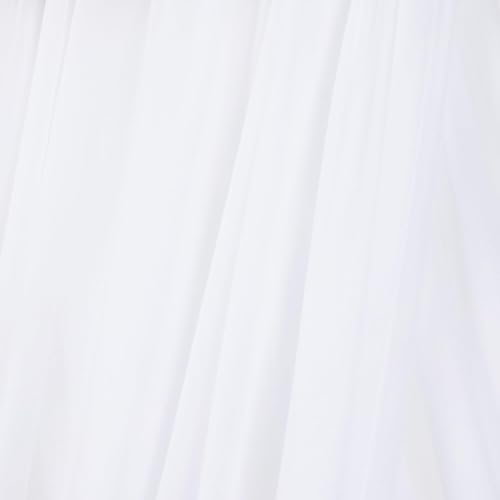 Sheer Gauze Wedding Arch Draping Fabric 29" x 20 FT 4 Panels White in White, alternate view 5