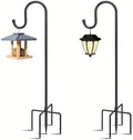 Shepherd Hooks for Outdoor 60Inch Heavy Duty Iron Garden Hooks for Hanging Plants, Bird Feeders, Lanterns, Solar