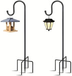 Shepherd Hooks for Outdoor 60Inch Heavy Duty Iron Garden Hooks for Hanging Plants, Bird Feeders, Lanterns, Solar