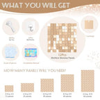 Shimmer Wall Backdrop Champagne 3FTx4FT Glitter Photo Backdrop Square Sequin Panel Background for Bachelorette, alternate