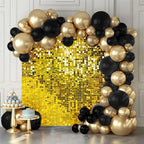 Shimmer Wall Backdrop Gold 24Pcs Sequin Panels Decoration
