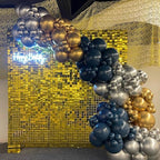 Shimmer Wall Backdrop Gold 24Pcs Sequin Panels Decoration, alternate view 2