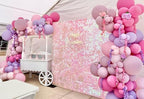 Shimmer Wall Backdrop Pink 24Pcs Sequin Panels Decoration, alternate view 2