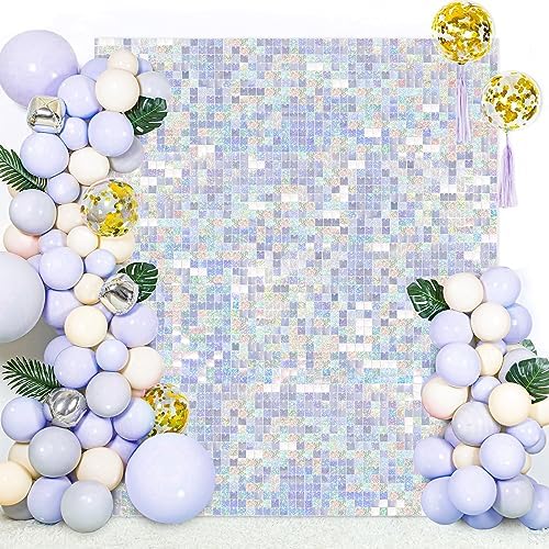 Shimmer Wall Backdrop Sequin Panels 24 Packs-Sparkly Backdrop