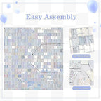 Shimmer Wall Backdrop Sequin Panels 24 Packs-Sparkly Backdrop, alternate view 3