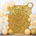 Shimmer Wall Backdrop Sequin Panels Gold Decoration Shimmer Panels 24PCS