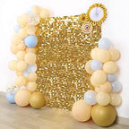 Shimmer Wall Backdrop Sequin Panels Gold Decoration Shimmer Panels 24PCS, alternate view 3