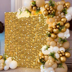 Shimmer Wall Backdrop Sequin Panels Gold Decoration Shimmer Panels 24PCS, alternate view 5