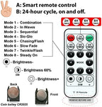 Short Curtain Lights, 3.3x5FT 96LED USB, Remote, 8 Modes & Timer in 3.3x5FT, alternate view 6