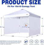SideWall for 10'x10' Pop Up Canopy Frame, 3 Pack SunWall Only, Pink in Pink, alternate view 2