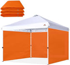 SideWall for 10x10 Canopy Frame, 3 Pack SunWall Only, Orange