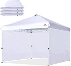 Sidewalls for 10x10 Canopy Frame, 3 Pack SunWalls Only, White in White