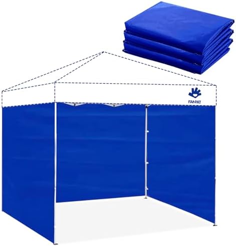 Sidewalls for 10x10 Pop Up Canopy, Blue (3Pcs Sidewalls Only)