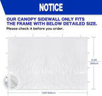 Sidewalls for 10x10 Pop Up Canopy, Blue (3Pcs Sidewalls Only), alternate view 3