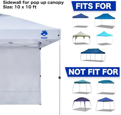 Sidewalls for 10x10 Pop Up Canopy, Orange (3Pcs Sidewalls Only), alternate view 6