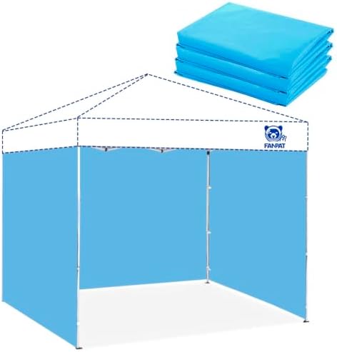 Sidewalls for 10x10 Pop Up Canopy, Serene Blue (3Pcs Sidewalls Only)