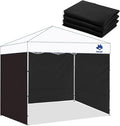 Sidewalls for 12x12 Pop Up Canopy, Black (3Pcs Sidewalls Only)