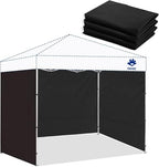 Sidewalls for 12x12 Pop Up Canopy, Black (3Pcs Sidewalls Only)