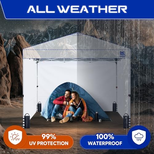 Sidewalls for 12x12 Pop Up Canopy, Black (3Pcs Sidewalls Only), alternate view 3