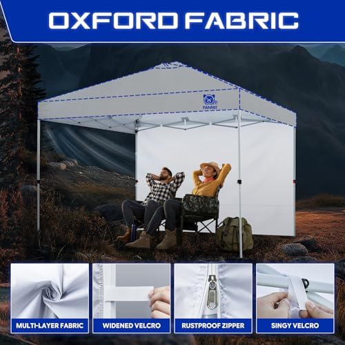 Sidewalls for 12x12 Pop Up Canopy, White (3Pcs Sidewalls Only), alternate view 6