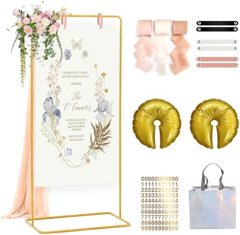 Sign Stand Gold to Our Wedding Sign Holder in Gold