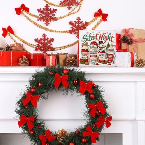 Silent Night Christmas Decor, Funny Medical Christmas Decorations in Night, alternate view 6