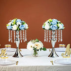 Silk Rose Flower Balls for Table Centerpieces, Blue&White, 10Pcs in White/Gold/Grey, alternate view 5