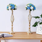 Silk Rose Flower Balls for Table Centerpieces, Blue&White, 10Pcs in White/Gold/Grey, alternate view 7