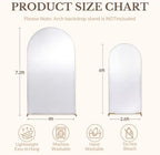 Silver Arch Backdrop Cover Set of 2(6 7.2FT), Sequin Chiara Arch Cover in 6ft+7.2ft in Silver, alternate view 3