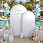 Silver Arch Backdrop Cover Set of 2(6 7.2FT), Sequin Chiara Arch Cover in 6ft+7.2ft in Silver, alternate view 4