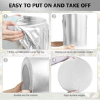 Silver Cylinder Pedestal Stand Cover 1 Pcs, alternate view 5