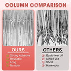 Silver Foil Fringe Backdrop Curtains, 3.3x8.2ft, 3 Pack in 3.3x8.2ft, alternate view 5