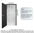 Silver Foil Fringe Tinsel Backdrop - 3.2ft x 8.2ft Pack of 2, alternate view 3