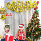 Silver Foil Fringe Tinsel Backdrop - 3.2ft x 8.2ft Pack of 2, alternate view 6