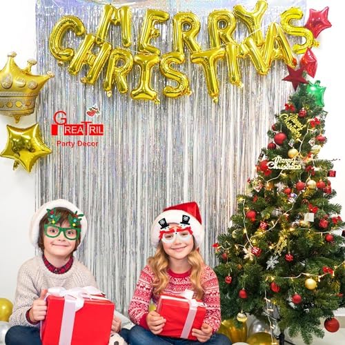 Silver Foil Fringe Tinsel Backdrop - 3.2ft x 8.2ft Pack of 2, alternate view 6