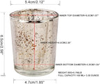 Silver Mercury Glass Tea Light Holders Set of 36 - Elegant Votive Candle Holders for Weddings, Showers and Home, alternate