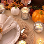 Silver Party Decorations 72pcs, Assorted Glass Votive Candle Holders in Silver--(36pcs+36pcs), alternate view 4