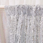 Silver Sequin Backdrop, 20Ft x 10Ft Glitter Photography Background Curtains for Party Baby Shower Wedding, alternate view 3