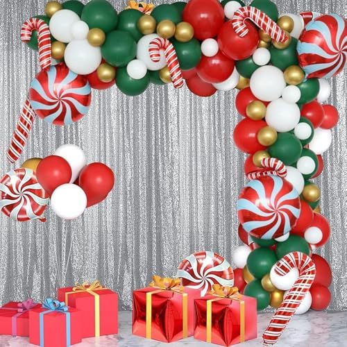 Silver Sequin Backdrop Curtain 4FTx8FT Glitter Silver Background Drapes Sparkle Photography Backdrop for Party, alternate