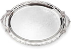 Silver Serving Tray with Handles Silver Platter Silver Trays for Serving in Silver