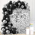 Silver Shimmer Wall Backdrop, 24 Panels, 6x4 Ft Photo Backdrop in 6x4 Ft