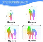 Silver Shimmer Wall Backdrop, 24 Panels, 6x4 Ft Photo Backdrop in 6x4 Ft, alternate view 3