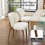 Single Dining Chair Modern Kitchen Dining Room Chair Beige, alternate view 4