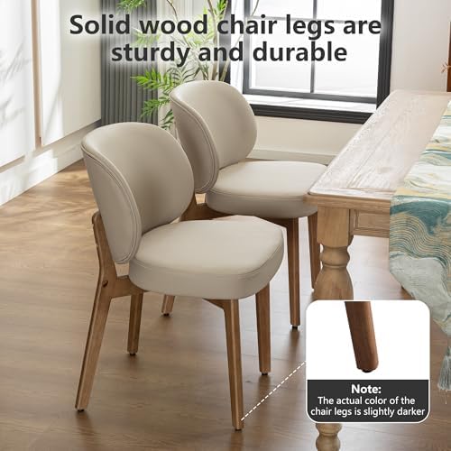 Single Dining Chair Modern Kitchen Dining Room Chair Khaki, alternate view 5