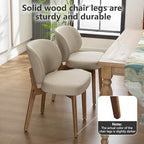 Single Dining Chair Modern Kitchen Dining Room Chair Khaki, alternate view 5