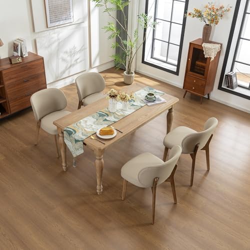 Single Dining Chair Modern Kitchen Dining Room Chair Khaki, alternate view 6