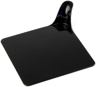 Single-Portion Square Black Plastic Tray 3-1/8 Inch x 3-1/8 Inch - Pack of 250 in Black