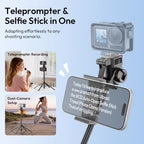 SK32 Selfie Stick w Remote, 71''Auto Open & Lift-Close Phone Tripod, alternate view 2