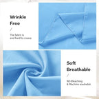 Sky Blue Wedding Arch Draping Fabric Chiffon Fabric, 29in x 18Ft Sheer Chiffon Outdoor Curtain for Wedding, alternate view 3